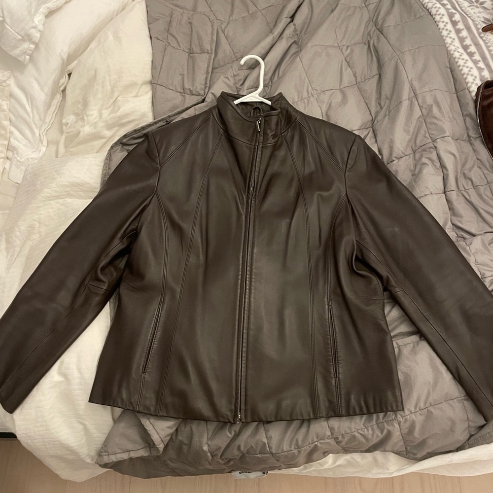SIENA Brown Leather Jacket